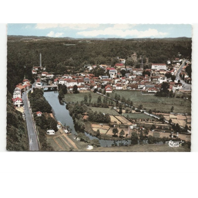 PONTGIBAUD: vue générale vue aérienne 10x15 - très bon état