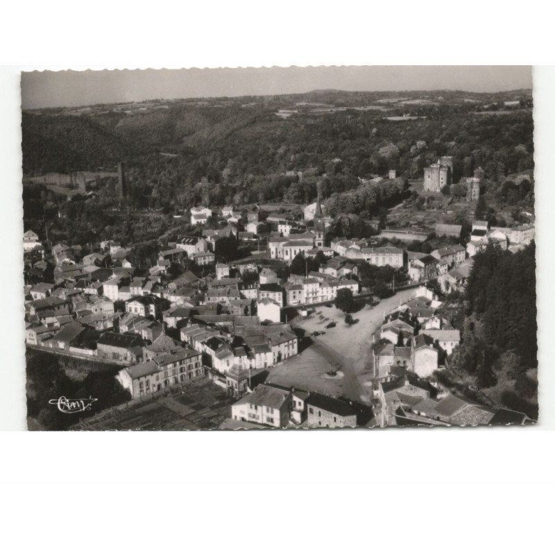 PONTGIBAUD: vue générale vue aérienne 10x15 - très bon état