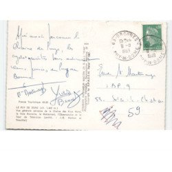 LE PUY-de-DOME: la voie romaine, le restaurant, l'observatoire vue aérienne 10x15 - très bon état