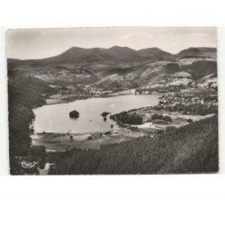 LE PUY-de-DOME: lac chambon et la chaîne des monts dore vue aérienne 10x15 - très bon état