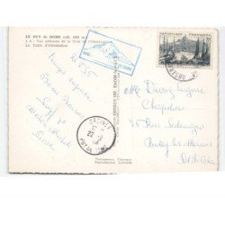 LE PUY-de-DOME: tour d'observatoire, la table d'orientation vue aérienne 10x15 - très bon état