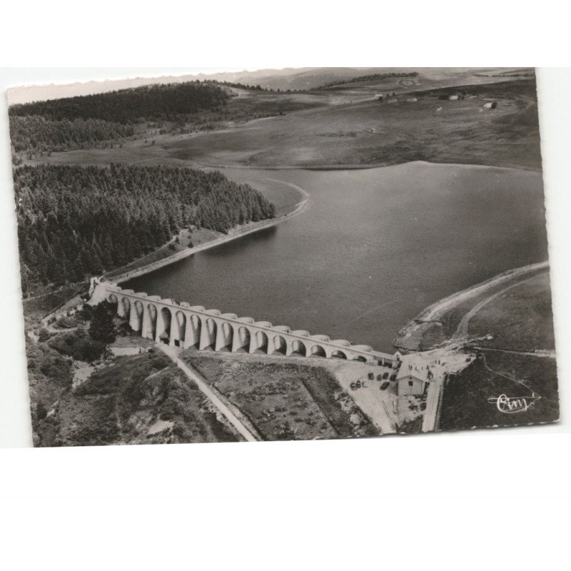 LES PRADEAUX: barrage vue aérienne 10x15 - très bon état
