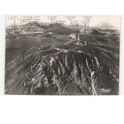 LE PUY-de-DOME: la chaîne des puys, la voie romaine, le restaurant et l'observatoire vue aérienne 10x15 - très bon état