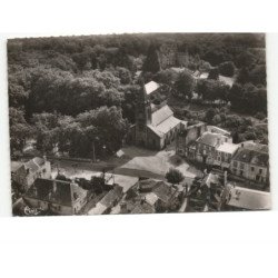 RANDAN: la place de l'église vue aérienne 10x15 - très bon état