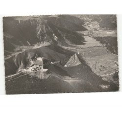 LE PUY-de-SANCY: gare supérieure du téléphérique et du restaurant vue aérienne 10x15 - très bon état