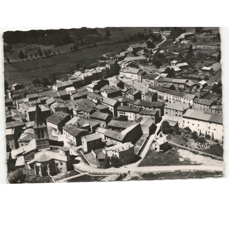 SAINT-GERMAIN-L'HERM: le centre vue aérienne 10x15 - très bon état