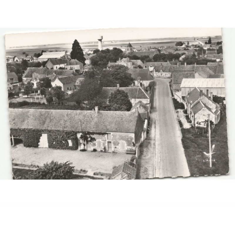 CRAVANT: route de beaugency, et vue générale vue aérienne 10x15 - très bon état