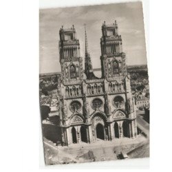 ORLEANS: façade de la cathédrale sainte-croix vue aérienne 10x15 - très bon état