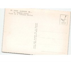 ORLEANS: façade de la cathédrale sainte-croix vue aérienne 10x15 - très bon état