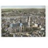 ORLEANS: la cathédrale sainte-croix la loire vue aérienne 10x15 - très bon état