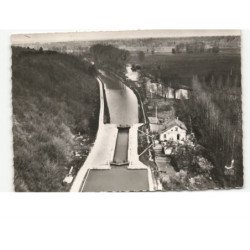 NARGIS: le canal du loing, l'écluse, de la retournée vue aérienne 10x15 - très bon état