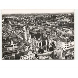 MONTARGIS: l'église sainte-marie-madeleine vue aérienne 10x15 - très bon état
