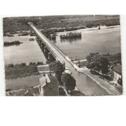 BRIARE: le pont-canal et vue sur saint-firmin-sur-loire vue aérienne 10x15 - très bon état