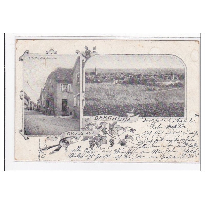 BERGHEIM : gruss aus bergheim - tres bon etat BERGHEIM : gruss aus bergheim - tres bon etat