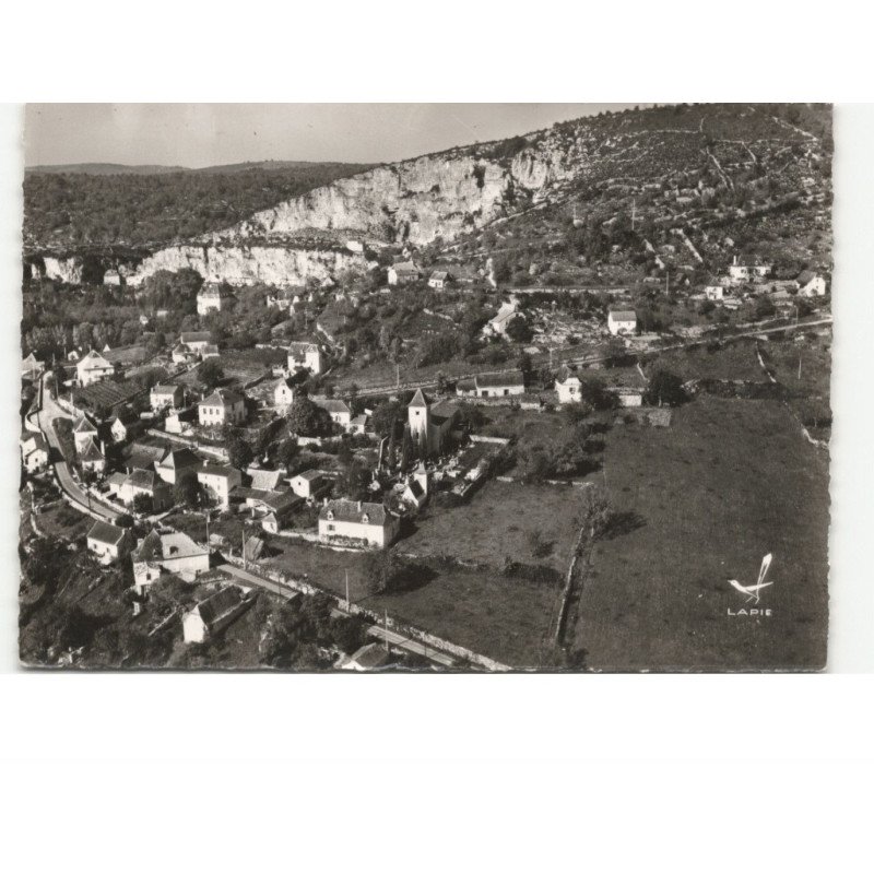 SAULIAC-sur-CELE: vue générale vue aérienne 10x15 - très bon état