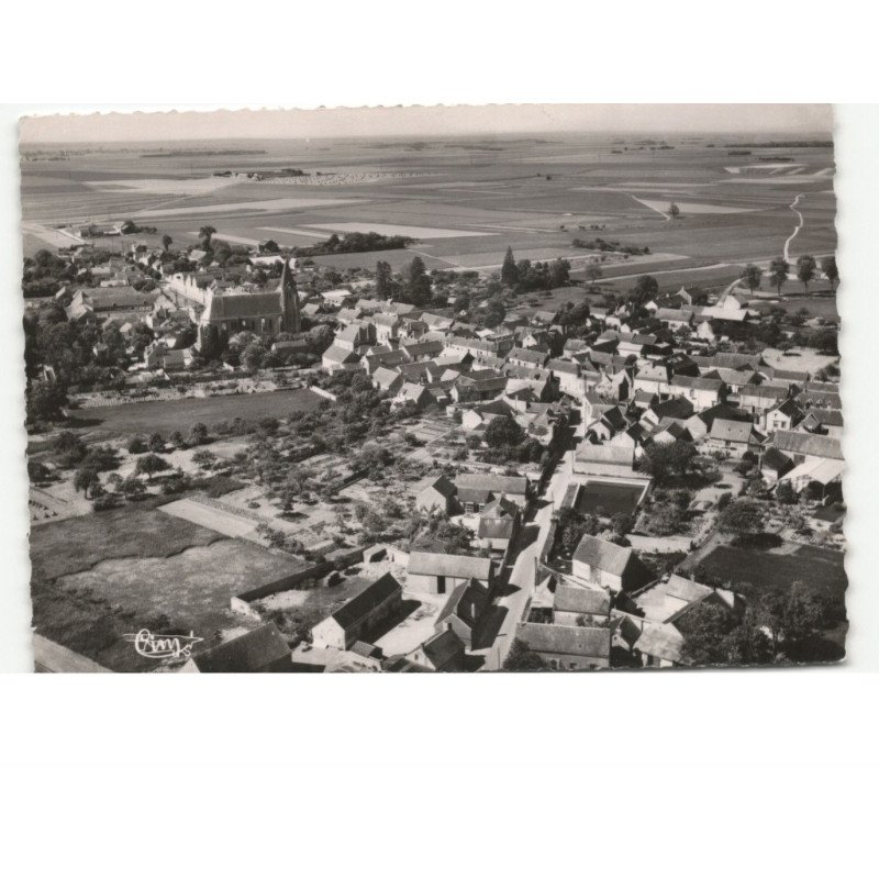 BAZOCHES-les-GALLERANDES: vue générale vue aérienne 10x15 - très bon état