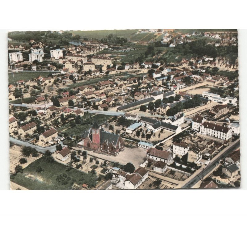 CHALETTE-sur-LOING: vue générale vue aérienne 10x15 - très bon état
