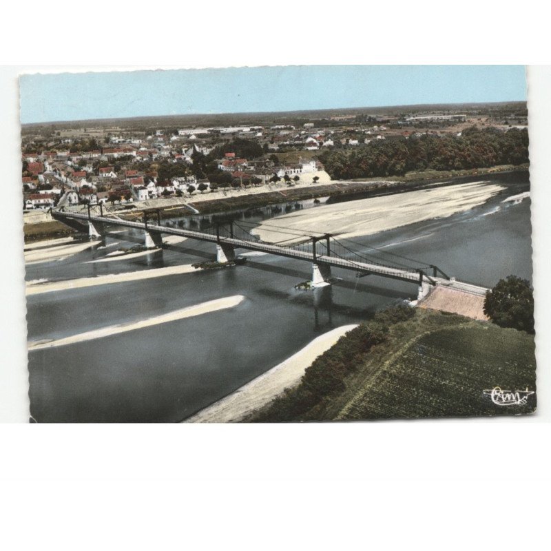 CHATEAUNEUF-sur-LOIRE: le pont sur la loire vue aérienne 10x15 - très bon état