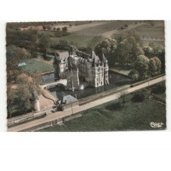 COMBREUX: le château vue aérienne 10x15 - très bon état