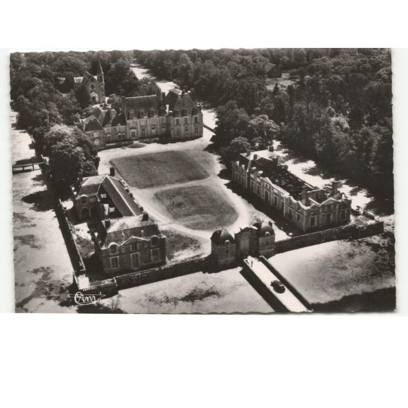LA FERTE-SAINT-AUBIN: château (côté ouest) vue aérienne 10x15 - très bon état