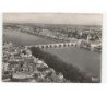 GIEN: vue générale et le pont sur la loire vue aérienne 10x15 - très bon état