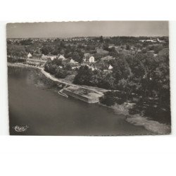 GIEN: loire et promenade du fort aux bois vue aérienne 10x15 - très bon état