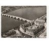GIEN: l'ilot 14 reconstruit et le pont sur la loire vue aérienne 10x15 - très bon état