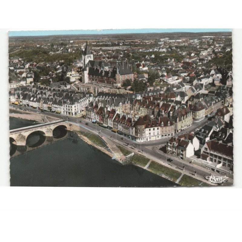 GIEN: vue générale vue aérienne 10x15 - très bon état