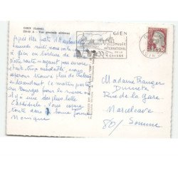 GIEN: vue générale vue aérienne 10x15 - très bon état