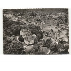 MEUNG-sur-LOIRE: le château et l'église vue aérienne 10x15 - très bon état