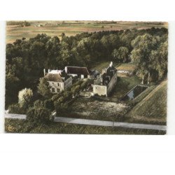 MONTBARROIS: la motte poirier vue aérienne 10x15 - très bon état