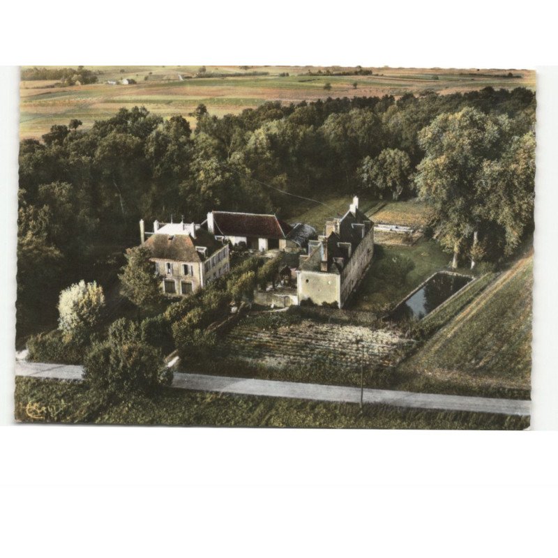 MONTBARROIS: la motte poirier vue aérienne 10x15 - très bon état