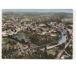 OUZOUER-sur-TREZEE: vue panoramique vue aérienne 10x15 - très bon état