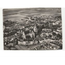 PITHIVIERS: vue générale, centre de la ville vue aérienne 10x15 - très bon état