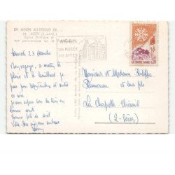 AGEN: église saint-hilaire et vue panoramique sur le pont-canal vue aérienne 10x15 - très bon état