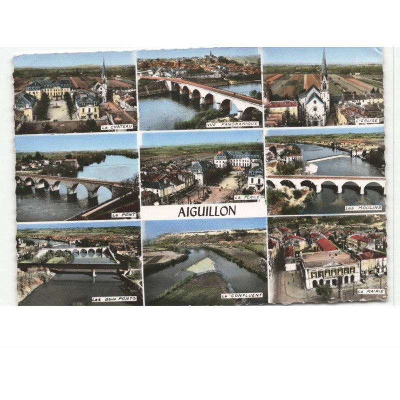 AIGUILLON: vue aérienne 10x15 - très bon état
