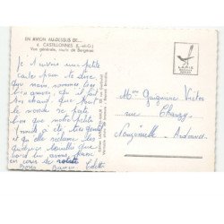 CASTILLONNES: vue générale, route de bergerac vue aérienne 10x15 - très bon état