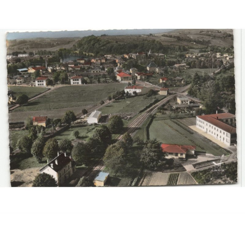 CASSENEUIL: vue panoramique vue aérienne 10x15 - très bon état