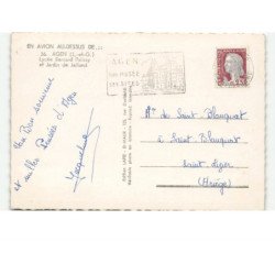 AGEN: lycée bernard palissy et jardin de jailland vue aérienne 10x15 - très bon état