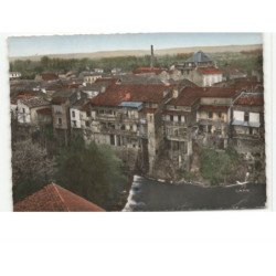 CASSENEUIL: vieilles maison sur la lède vue aérienne 10x15 - très bon état