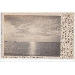 ÎLES DES AMBIERS : coucher de soleil - CARTE PHOTO en 1902 -  très bon état