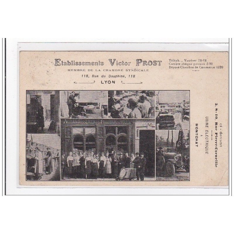 LYON : etablissements victor prost, photographie - etat