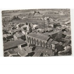 SAINTE-LIVRADE: l'église et le lot vue aérienne 10x15 - très bon état