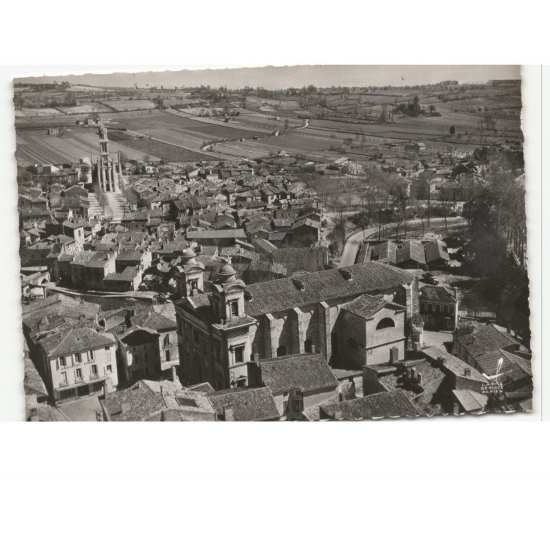 NERAC: église saint-nicolas vue aérienne 10x15 - très bon état