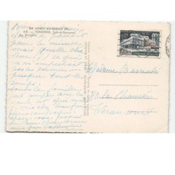 TONNEINS: la garonne vue aérienne 10x15 - très bon état