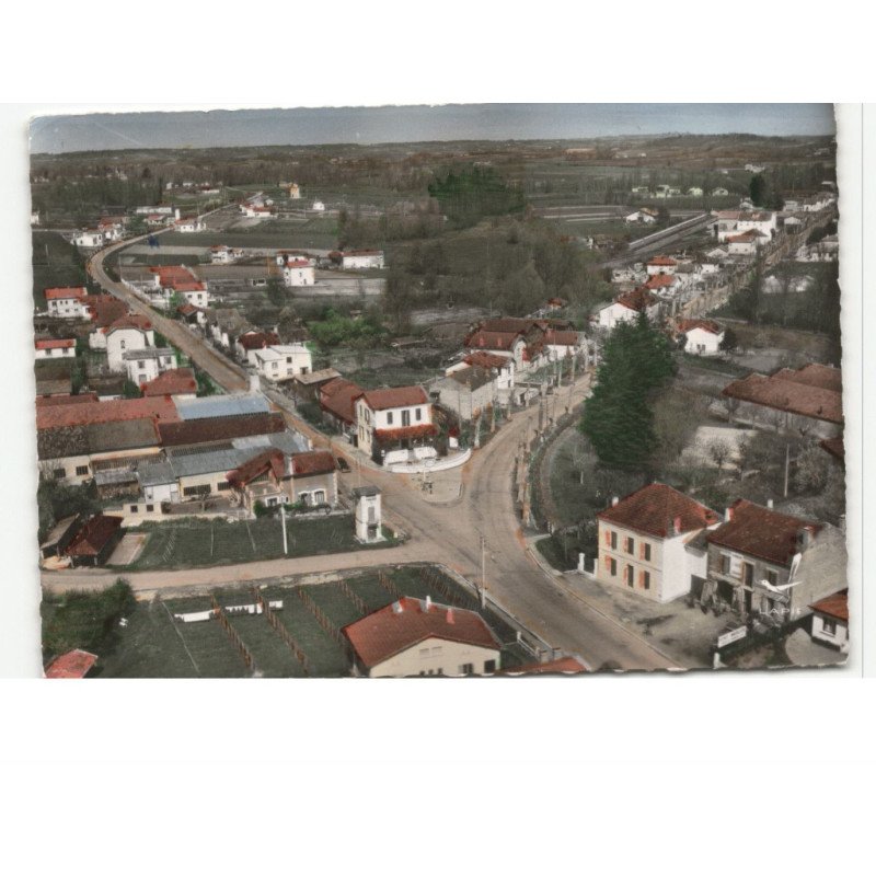 MIRAMONT: carrefour de la patte d'oie vue aérienne 10x15 - très bon état
