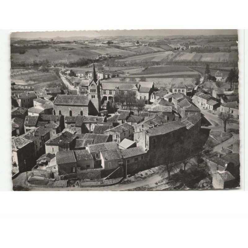 PRAYSSAS: le tour de ville vue aérienne 10x15 - très bon état