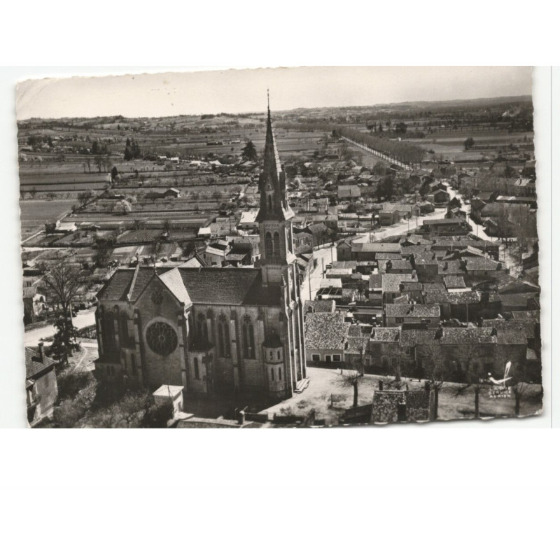 NERAC: église notre-dame vue aérienne 10x15 - état