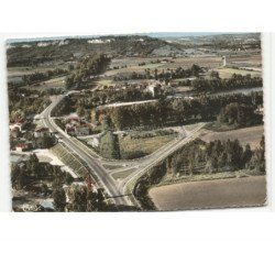 AIGUILLON: la nouvelle route et le pont napoléon vue aérienne 10x15 - état