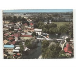 ALLEMANS-du-DROPT: vue générale et les bords du dropt vue aérienne 10x15 - état